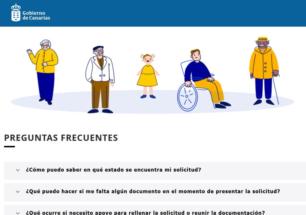 Canarias rediseña la web de Dependencia para hacerla más accesible y&nbsp;comprensible