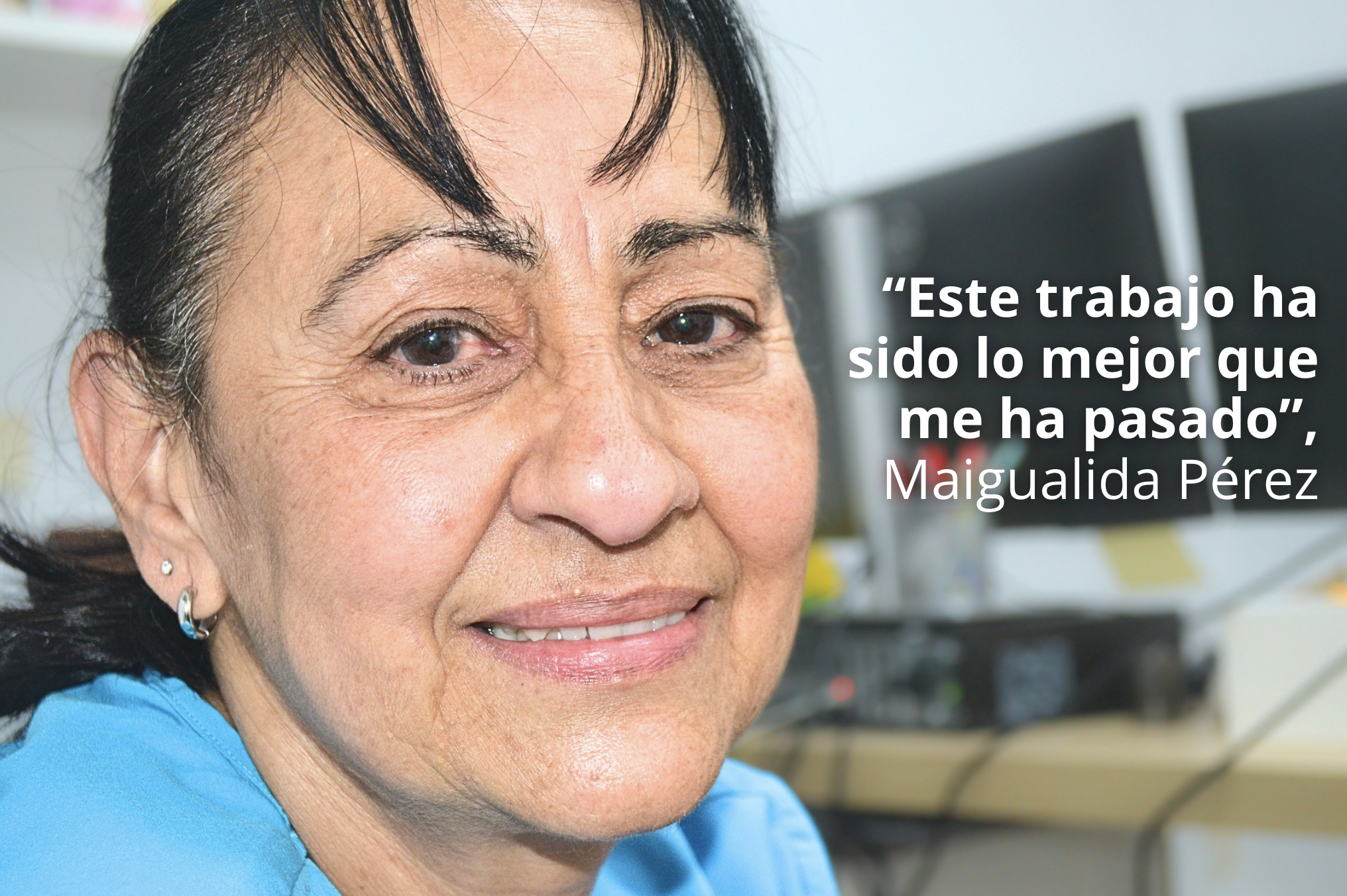 Maigualida Pérez explica cómo el trabajo como auxiliar de ayuda a domicilio le ha permitido acompañar a personas mayores y con discapacidad desde la empatía, el cariño y la atención profesional.